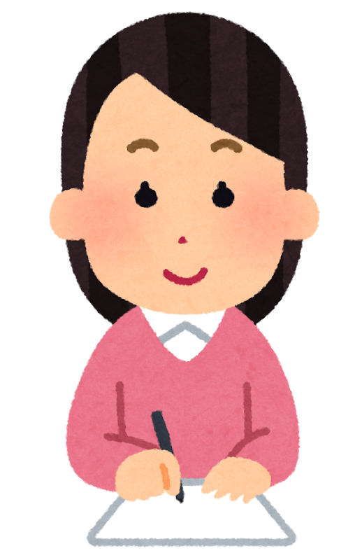 書く女性